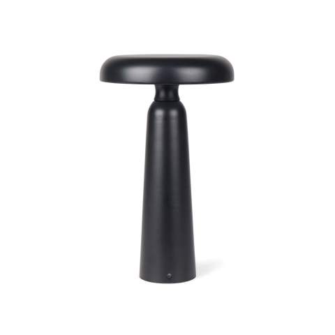 A compact lamp with a modern design that adds both character and style. Made from metal and recycled ABS. The lamp features a touch function on the top to switch between warm light, white light and warm white light. It is rechargeable via USB-C (cable included) and provides up to 8 hours of illumination. Certified by RCS (Recycled Claim Standard), RCS certification guarantees that the entire supply chain of recycled materials is certified. The total recycled content is based on the overall product weight. This product contains 7% RCS certified recycled ABS.<br /><br />PVC free: true