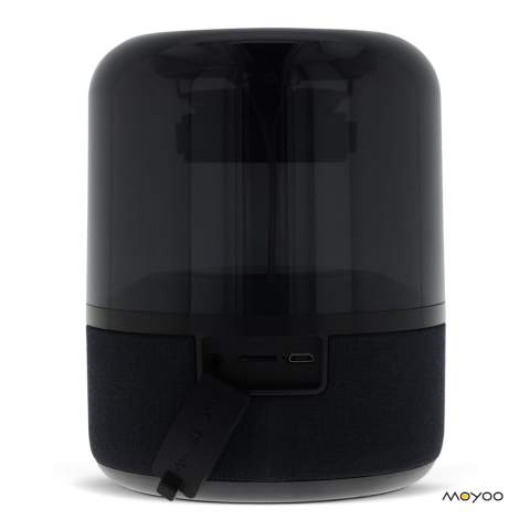 Ce haut-parleur sans fil festif est le gadget incontournable d'aujourd'hui au bureau ou à la maison. Avec ce haut-parleur 10W transparent  vous pouvez profiter d'un spectacle de lumière n'importe où. Imprimez votre logo de manière subtile - quel beau cadeau !