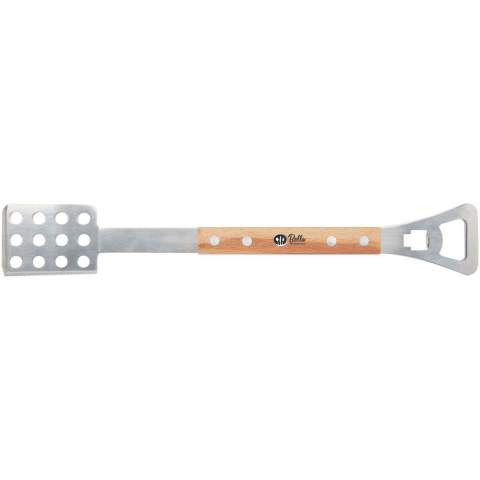 This handy 4-in-1 BBQ tool set features a spatula, fork, can opener, and bottle opener - all crafted from oak wood and RCS-certified stainless steel. The convenience and comfort of this tool makes it the perfect gift for any BBQ enthusiast. 