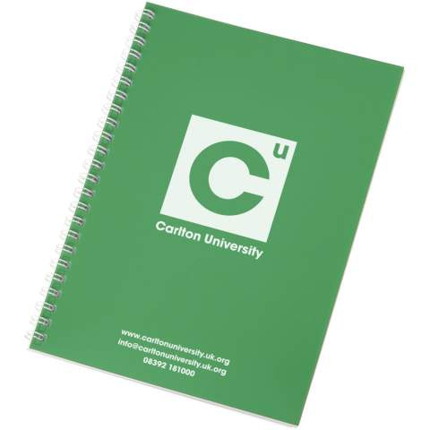 Rothko spiraal A5 notitieboek. Kleurrijk en budgetvriendelijk notitieboek met een voorkant van polypropyleen. Standaarduitvoering Inclusief 50 blanco vellen van 80g/m2 papier. Sommige kleuren zijn ook verkrijgbaar met 100 vellen.