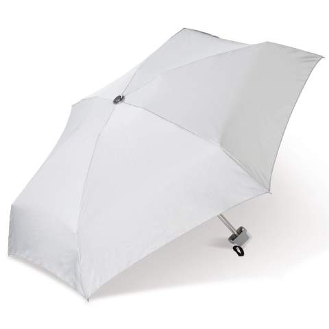 Un parapluie incroyablement léger et solide avec un cadre en aluminium. En raison de sa petite taille, il est facile de mettre dans un sac pour vous garder au sec pendant les averses toujours inattendues. Il est livré avec une pochette assortie.