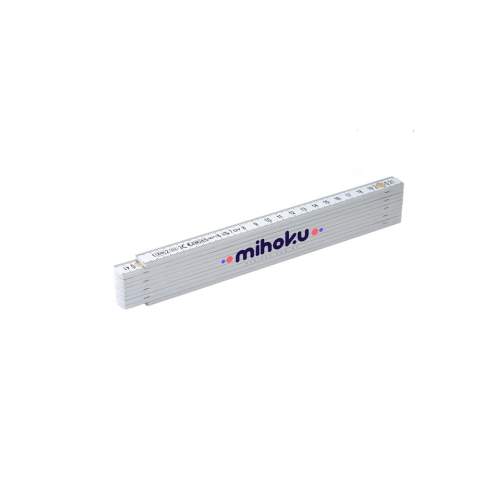 Folding ruler made from strong fibreglass, with a length of 2 metres. Calibrated according to European standards.