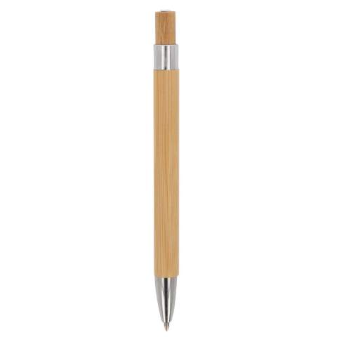 Voici le stylo-bille Alberto Bamboo - un compagnon d'écriture durable avec une touche d'élégance. Fabriqué en bambou respectueux de l'environnement, il est parfait pour le style et la conscience environnementale. Écrivez avec brio, choisissez Alberto.