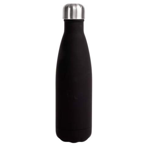 The insulated bottle Nils from Sagaform has been very popular in Scandinavia for years. The bottle contains 50cl and has an advanced vacuum construction with double steel walls and a copper coating, which provides excellent insulation, without condensation. This soft-coated bottle keeps drinks ice cold for up to 24 hours or hot for 12 hours.