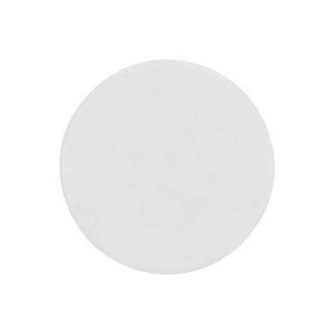 Round plastic magnet.
