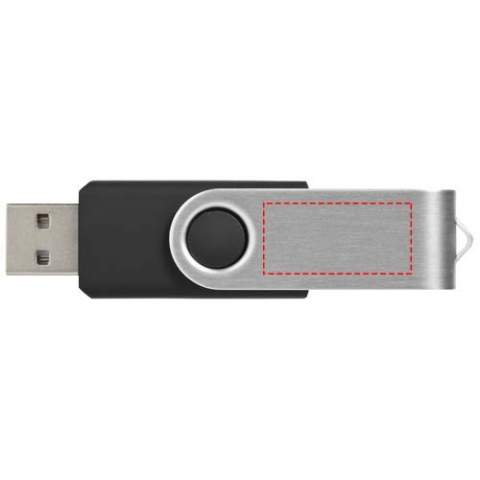 32 GB rotatable USB flash drive with a key ring. For your convenience, plain orders are delivered with separate gift boxes. USB version is 2.0, write speed is over 2.92 MB/s and read speed is over 9.76 MB/s.