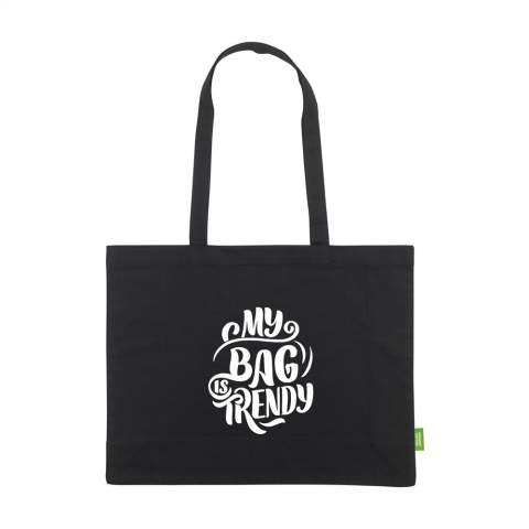 WoW! Sac shopping robuste en 100% coton biologique de qualité (180 g/m²). Avec de longues poignées. Idéal pour une utilisation fréquente. Certifié GOTS. Capacité env. 19 litres.