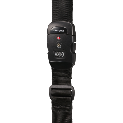 Kofferriem met slot, waardoor de riem alleen met behulp van de code van de koffer gehaald kan worden. 50mm brede riem met 3-cijferig combinatieslot met TSA-functie. Verstelbaar voor tassen tot 182m. Perfect voor je reizen vanuit en naar de VS, waarvoor je een TSA-slot nodig hebt, zodat de douane jouw riem niet hoeft open te breken. <br /><br />Personalisatie is mogelijk door middel van een bedrukking.