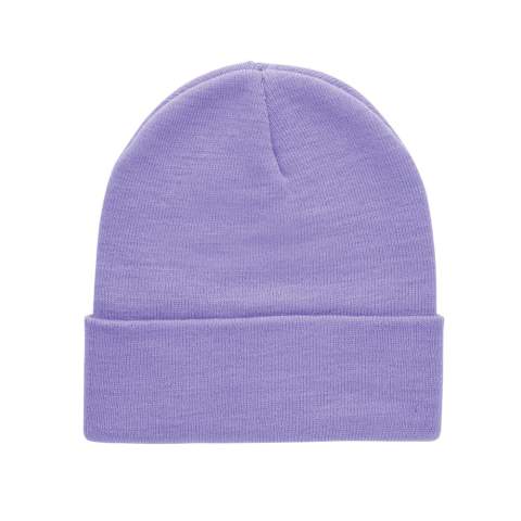 A classic fold over beanie for an effortless look and comfortable feel, suited to anyone, that will keep you warm in the cold weather. No greenwashing, but telling a true story about sustainability! This Impact collection is made with AWARE™ tracer. With AWARE™, the use of genuine sustainable fabric materials and water reduction impact claims are guaranteed, by using the AWARE disruptive physical tracer and blockchain technology. Save water and use genuine sustainable fabrics. With the focus on water, 2% of proceeds of each Impact product sold will be donated to Water.org. The beanie uses unique Polylana® yarn. Polylana® is made from a mixture of virgin and recycled materials to create an innovative fibre with characteristics similar to acrylic or wool fibre. Polylana® is a low-impact alternative to 100% acrylic fibre using less energy and water. One size fits all.