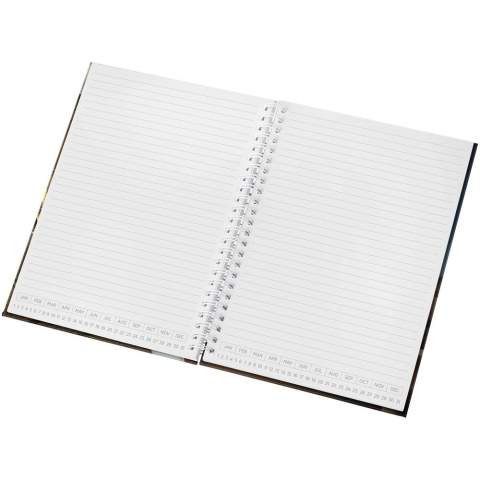 De Desk-Mate® A5 agenda met harde cover en ongedateerd papier van 80 g/m2 biedt flexibiliteit en personalisatie in een handig, draagbaar formaat. Omdat er geen voorgedrukte datums zijn, kun je op elk moment beginnen met plannen en elke pagina aanpassen aan jouw schema. Deze A5 agenda is ideaal voor wie op zoek is naar een tijdloze en aanpasbare manier om georganiseerd te blijven en waarin je op eigen tempo dagelijkse gedachten, doelen of afspraken kunt noteren. Ontwerpen voor dagboeksjablonen beschikbaar in het Engels, Frans, Duits, Spaans, Italiaans, Pools en Nederlands.
