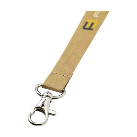 WoW! Lanyard made from water-resistant paper. Supplied with metal carabiner. A sustainable and ecologically responsible product. Made in Europe.
