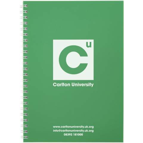 Rothko spiraal A5 notitieboek. Kleurrijk en budgetvriendelijk notitieboek met een voorkant van polypropyleen. Standaarduitvoering Inclusief 50 blanco vellen van 80g/m2 papier. Sommige kleuren zijn ook verkrijgbaar met 100 vellen.