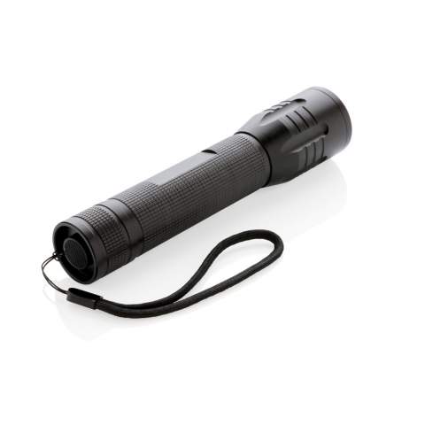 Super bright and strong 3W CREE torch perfect for longer performance. The aluminium torch has special CREE led’s that light up much brighter than regular LED lights for perfect exposure. Includes batteries for direct use. 100 lumen and working time of 15 hours. Made out of durable aluminium.<br /><br />Lightsource: Cree™ LED<br />LightsourceQty: 1
