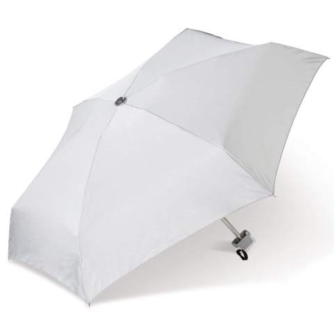 Un parapluie incroyablement léger et solide avec un cadre en aluminium. En raison de sa petite taille, il est facile de mettre dans un sac pour vous garder au sec pendant les averses toujours inattendues. Il est livré avec une pochette assortie.