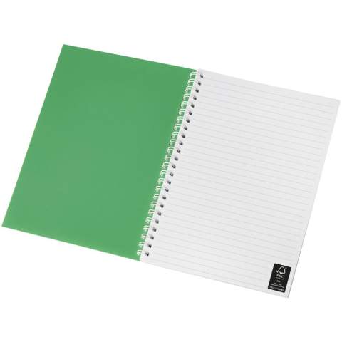 Rothko spiraal A5 notitieboek. Kleurrijk en budgetvriendelijk notitieboek met een voorkant van polypropyleen. Standaarduitvoering Inclusief 50 blanco vellen van 80g/m2 papier. Sommige kleuren zijn ook verkrijgbaar met 100 vellen.