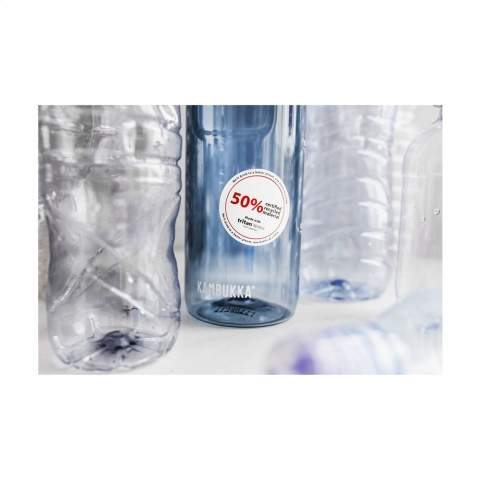Water bottle made by Kambukka® • made from clear and odourless Tritan™ Renew - 50% certified recycled material • excellent quality • 3-in-1 lid with 2 drinking positions: just push to take a quick sip, or open it completely to drink just as comfortably as from a mug, without spilling • easy to clean thanks to Snapclean®: just pinch and pull to remove the inner dishwasher-safe mechanism • universal lid: also fits on other Kambukka® drinking bottles • wash the lid by hand • the body is dishwasher-safe - washing by hand is recommended to preserve the imprint • super handy grip • 100% leak proof • capacity 500 ml.     STOCK AVAILABILITY: Up to 1000 pcs accessible within 10 working days plus standard lead-time. Subject to availability.