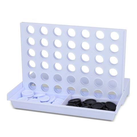 Profitez d'un classique avec ce puissance 4 portable. Fabriqué en PS 100 % recyclé, ce jeu est à la fois durable et respecte l'environnement. Son design compact vous permet de le transporter facilement dans votre sac et de vous divertir lors de vos déplacements. Lancez un défi à vos amis et à votre famille pour savoir qui peut aligner les 4 en premier.