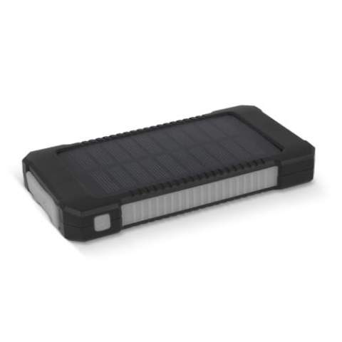 With our 8.000mah Solar Charger Venture you will always have some extra energy at hand. The powerful solar panel and flashlight on the backside are a perfect combination for all your outdoor adventures!