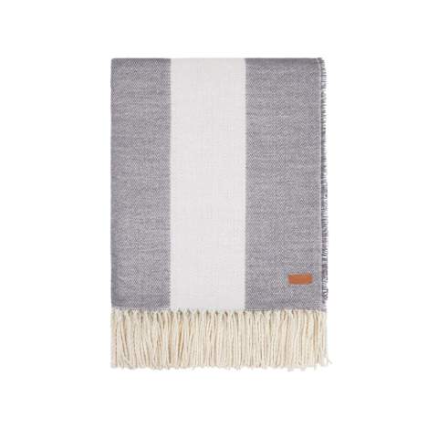With its timeless design and classic broad-striped pattern, it seamlessly complements any home decor. Crafted from a blend of 60% Polylana® and 40% acrylic, this blanket provides exceptional softness and ensures you stay warm and comfortable. Features the AWARE™ tracer technology, validating the genuine use of recycled materials. 2% of the proceeds of each product sold will be donated to Water.org.