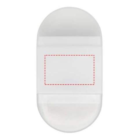Bleistiftspitzer mit Radiergummi mit durchsichtigen Kappen auf beiden Seiten. Größe 6,2 x 3,3 x 1,6 cm.