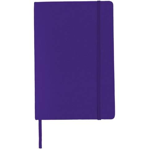 This exclusive design classic hard cover notebook (A5 size reference) with elastic closure and 80 sheets (80gsm) of lined paper is ideal for writing and sharing notes. Features an expandable pocket at the back to keep small notes. Incl. Journalbooks gift box sleeve.