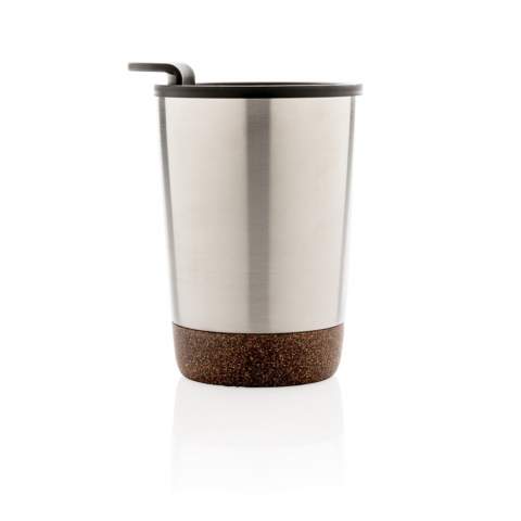 Dubbelwandige koffie beker met plastic binnenkant en uniek kurk-detail. Houd dranken tot 3u warm en 6u koud. Inhoud: 300ml.<br /><br />HoursHot: 3<br />HoursCold: 6
