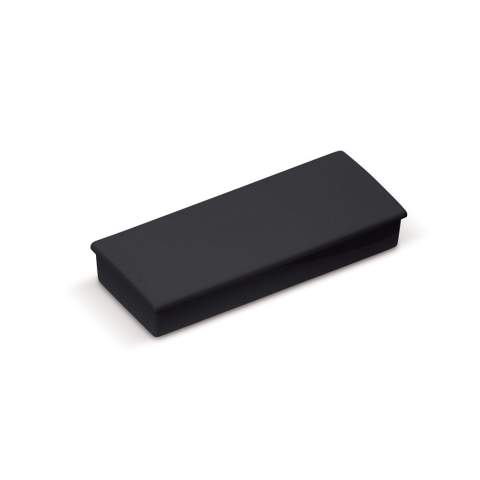 Rectangle plastic magnet.