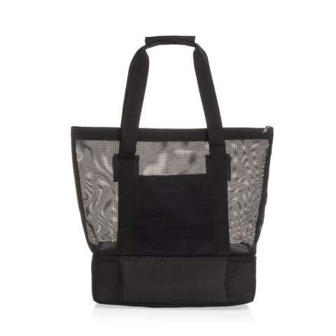 De Iqlo Aware™ RPET 2-in-1 koeltas is de perfecte combinatie van praktische bruikbaarheid en duurzaamheid. Gemaakt van 100% gerecycled RPET-materiaal met een duurzame PEVA-bekleding, is deze stijlvolle zwarte tas ontworpen voor dagelijks gebruik. Het ruime ritscompartiment is gevoerd met ademend meshweefsel, terwijl een open sleeve-pocket aan de buitenkant gemakkelijke toegang biedt tot je essentials. Met twee stevige webbinghandvatten en een klittenbandsluiting voor comfort, heeft deze tas ook een apart koelcompartiment met zilvergrijze PEVA-bekleding, perfect om voedsel koel en vers te houden. Ideaal voor boodschappen, picknicks of stranduitjes, het koelcompartiment is speciaal ontworpen om gecompartimenteerd voedsel op te slaan, zodat je items georganiseerd en gekoeld blijven. Gemaakt van gerecycled polyester met de AWARE™ tracer. 2% van de opbrengst van elk product dat met AWARE™ wordt verkocht, wordt gedoneerd aan Water.org. PVC-vrij.<br /><br />PVC free: true