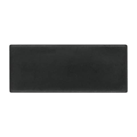 Rectangle plastic magnet.
