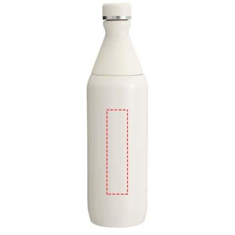 The Stanley 600 ml All Day Slim water bottle is designed for all-day hydration, combining convenience and performance. Made from 90% recycled stainless steel, it features a two-piece opening—one for easy sipping and the other for adding ice and hassle-free cleaning. The neck is crafted from single-wall stainless steel with a plastic threaded collar and a secure compressed seal to prevent leaks. The body has double-wall vacuum insulation, ensuring your drinks stay at the perfect temperature for hours. Durable and thoughtfully designed, it's the ideal bottle for staying refreshed wherever your day takes you.
