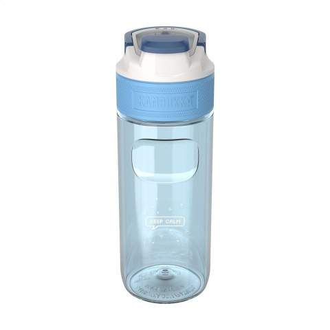 Waterfles van het merk Kambukka® • van helder en geurloos Tritan™ Renew - 50% gecertificeerd gerecycled materiaal • excellente kwaliteit • 3-in-1 dop met 2 drinkposities: even drukken en snel een slok nemen of volledig openen om, zonder knoeien, net zo comfortabel te drinken als uit een mok • gemakkelijk te reinigen dankzij Snapclean®: met één handeling verwijder je het binnenste vaatwasserbestendige mechanisme • universele dop: past ook op andere Kambukka® drinkflessen • het deksel met de hand afwassen • de fles is vaatwasserbestendig - voor behoud van de opdruk wordt met de hand afwassen aanbevolen • superhandige grip • 100% lekvrij • inhoud 500 ml.     VOORRAAD INFORMATIE: Tot 1.000 stuks beschikbaar binnen 10 werkdagen. Uitzonderingen voorbehouden.
