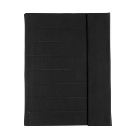Houd al je werkbenodigdheden georganiseerd met deze prachtige A4 Aware™ RPET-portfolio met magnetische sluiting. Binnenin vind je 1 groot vak en, 2 extra vakjes en een pennenlus. Inclusief FSC gerecycled papier notitieblok. Het notitieblok bevat 20 vel crèmekleurig gelinieerd 70g/s gerecycled papier. Binnen en buiten 100% gerecycled polyester. Met AWARE™ tracer die het echte gebruik van gerecyclede materialen valideert. Elke portfolio heeft 3,2 0,5L PET-flessen hergebruikt. 2% van de opbrengst van elk verkocht Impact-product wordt gedoneerd aan Water.org. PVC-vrij.<br /><br />NotebookFormat: A4<br />NumberOfPages: 20<br />PaperRulingLayout: Gelinieerde pagina's