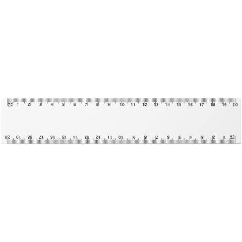 Flexible lightweight  ruler made from 450g/m2 synthetic paper with markings available in both inches and centimetres. Please note, the ruler markings are printed along with artwork, plain stock rulers will not carry markings.