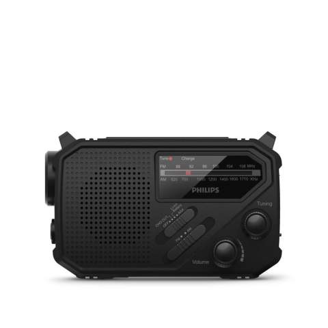 The Philips TAR1609 is a versatile emergency radio with FM/AM reception, built-in flashlight, SOS alarm, and multiple power options: solar, USB, or hand crank. A need to have for power outages, camping, or emergencies. Compact and portable—always ready when you need it most.
