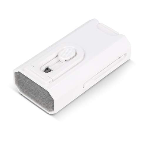Ce kit de nettoyage électronique 8 en 1 comprend : un stylo de nettoyage pour oreillettes, une brosse et une brosse éponge flocage, une brosse souple haute densité, un flacon pulvérisateur de nettoyage (liquide de nettoyage inclus), un swipe en fibre polaire, une boucle pour capuchon de touche, une fibre polaire lavable et un support pour téléphone. Idéal pour nettoyer tous vos appareils électroniques.