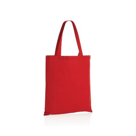 Eine wahre Geschichte über Nachhaltigkeit! Diese vielseitige 145gr recycelte Baumwolltasche wurde mit AWARE™ Tracer hergestellt. Mit AWARE™ wird die Verwendung von echten recycelten Gewebematerialien ( 70% rCotton und 30% rPET) sowie die Angaben zur Wasserreduzierung durch disruptive physische Tracer und Blockchain-Technologie garantiert. Sparen Sie Wasser und verwenden Sie echte recycelte Stoffe. Mit dieser Tasche sparen Sie bereits 465 Liter Wasser. Weiterhin werden 2% des Erlöses jedes verkauften Impact-Produkts an Water.org gespendet. Die Wassereinsparungen basieren auf Zahlen im Vergleich zu herkömmlichen Fasern. Diese berechnete Angabe basiert auf zuverlässigen Ökobilanzdaten, die von Textile Exchange in ihren Material Snapshots 2016 veröffentlicht wurden.<br /><br />PVC free: true