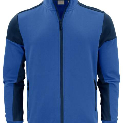 Bicolor sweatvest met contrasterende ritssluiting vooraan en aan de steekzakken. Contrasterend neklint. 2x2 rib met elastaan aan de boord onderaan en aan de manchetten. Uitscheurbaar neklabel en afzonderlijk geweven maatlabel. Aan de binnenzijde van de linkerzijnaad werd een zakje voorzien voor het innaaien van een waschip. Zippullers in contrastkleur. Deze kunnen indien gewenst vervangen worden door één van de andere beschikbare kleuren. Oeko-Tex 100 gecertificeerd.