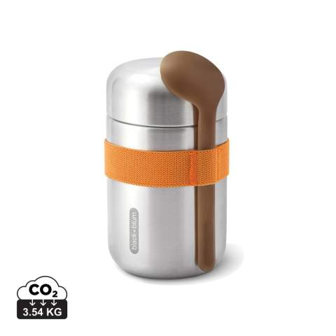 We hebben onze best verkopende Food Flask vernieuwd door een roestvrijstalen onderkant aan het deksel toe te voegen, wat betekent dat voedsel geen contact meer heeft met plastic. De opscheplepel bevat nu duurzaam geproduceerde houtvezels en het product wordt nu verpakt in een geschenkverpakking. De flask is vacuüm afgesloten om voedsel tot wel 6 uur warm te houden en tot 8 uur koud.<br /><br />HoursHot: 6<br />HoursCold: 8