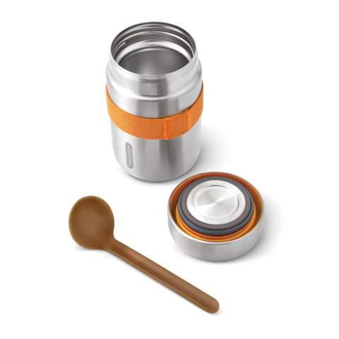 We hebben onze best verkopende Food Flask vernieuwd door een roestvrijstalen onderkant aan het deksel toe te voegen, wat betekent dat voedsel geen contact meer heeft met plastic. De opscheplepel bevat nu duurzaam geproduceerde houtvezels en het product wordt nu verpakt in een geschenkverpakking. De flask is vacuüm afgesloten om voedsel tot wel 6 uur warm te houden en tot 8 uur koud.<br /><br />HoursHot: 6<br />HoursCold: 8