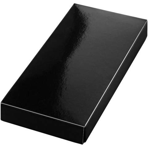 Handpolierter, runder Schüsselanhänger mit Hochglanz-Oberfläche. Verpackt im schwarzen Geschenkkarton.