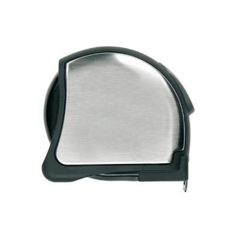 Mètre acier inoxydable 5m/25mm avec boîtier en acier inoxydable et caoutchouc, avec clip ceinture.<br /><br />TapeLengthMeters: 5.00