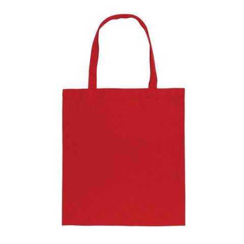 Eine wahre Geschichte über Nachhaltigkeit! Diese vielseitige 145gr recycelte Baumwolltasche wurde mit AWARE™ Tracer hergestellt. Mit AWARE™ wird die Verwendung von echten recycelten Gewebematerialien ( 70% rCotton und 30% rPET) sowie die Angaben zur Wasserreduzierung durch disruptive physische Tracer und Blockchain-Technologie garantiert. Sparen Sie Wasser und verwenden Sie echte recycelte Stoffe. Mit dieser Tasche sparen Sie bereits 465 Liter Wasser. Weiterhin werden 2% des Erlöses jedes verkauften Impact-Produkts an Water.org gespendet. Die Wassereinsparungen basieren auf Zahlen im Vergleich zu herkömmlichen Fasern. Diese berechnete Angabe basiert auf zuverlässigen Ökobilanzdaten, die von Textile Exchange in ihren Material Snapshots 2016 veröffentlicht wurden.<br /><br />PVC free: true