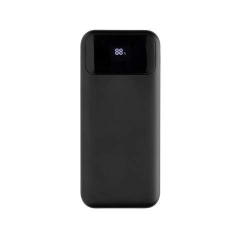 All in one fast charge powerbank with integrated cables and power display. The 10,000 mah powerbank comes with an integrated type C and integrated Apple Lightning cable so that you can easily connect to your device to start fast charging your mobile device. With one additional type C port and USB A port to connect your own charging cable. When fully charged the powerbank provides you with enough energy to re-charge your mobile phone up to four times. The powerbank contains a long lasting grade A 10.000 mAh lithium polymer battery. Made with recycled ABS and recycled TPE. Total recycled content: 21% based on total item weight. RCS certification ensures a completely certified supply chain of the recycled materials. With digital display to show the remaining power. Packed in FSC® kraft packaging. PVC Free. USB-A output 5V⎓3.0A, 9V⎓2A, 12V⎓1.5A; USB-C output 5V⎓3.0A, 9V⎓2.22A, 12V⎓1.67; Type-C input 5V⎓3.0A, 9V⎓2A, 12V⎓1.5A; Built-in USB-C cable Output: 5V⎓3A 9V⎓2A 12V⎓ 1.5A;<br /><br />PowerbankCapacity: 10000<br />PVC free: true