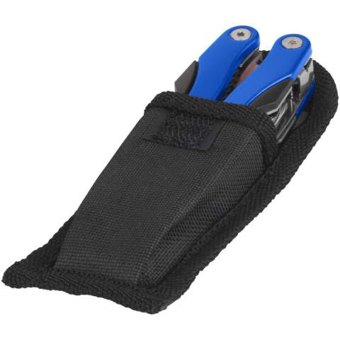 Stylish 11 function multi tool. Nylon pouch included.