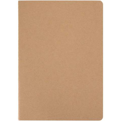 Das Slyk A5-Notizbuch verfügt über ein minimalistisches Cover aus Kraftkarton mit abgerundeten Ecken und sichtbarer Fadenheftung für eine handgearbeitete Note. Es enthält 32 cremefarbene, gepunktete Seiten aus 70 g/m² Papier. Dank des kompakten A5-Formats ist es ideal für Notizen unterwegs und passt in die meisten Taschen. Auch liniert oder im Planer-Layout erhältlich.