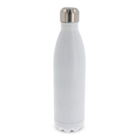 Double walled vacuum insulated drinking bottle with a 0,75L capacity. This 100% leak-proof bottle keeps drinks at the same temperature for longer thanks to the vacuum in between the walls. Drinks will stay warm for up to 12 hours and/or cold up to 24 hours. Comes packaged in a gift box.