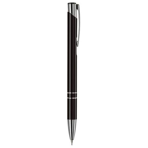 Stylish aluminum mechanical pencil (0.7mm). With two rings in the body of the pen. Single name engraving available from orders of minimal 50 pieces.