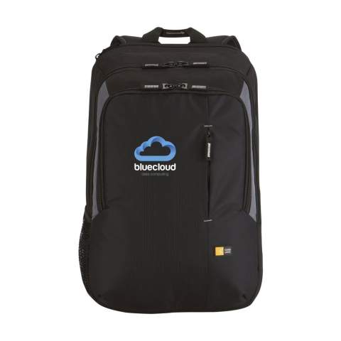 Sac à dos pour ordinateur portable 17 pouces de la marque Case Logic. Ce sac en nylon Dobby est agencé de façon extrêmement pratique Le compartiment séparé pour ordinateur portable avec mousse de protection peut être ouvert aux trois quarts, il est ainsi adapté aux ordinateurs portables à écran large avec une taille d'écran allant jusqu'à 17 pouces. Un compartiment supplémentaire offre de l'espace pour les livres, documents et dossiers. Le compartiment Smart Organization est utile pour ranger les appareils électroniques, stylos et autres accessoires. Une poche Speed Pocket™ est incluse à l'avant du sac à dos : un endroit facilement accessible pour ranger des objets de valeur, des documents de voyage et/ou des cartes d'identité. Avec une poche en filet, des bretelles réglables confortables et une poignée rembourrée. Ce sac possède également des fermetures éclair robustes. Le renfort en mousse à l'arrière garantit un confort supplémentaire. Capacité env. 25 litres.