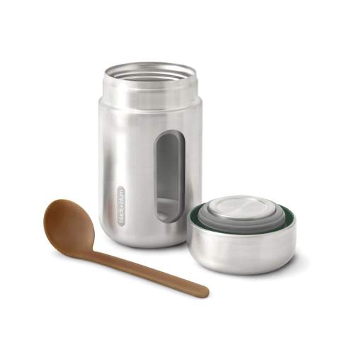 We have updated our best-selling Food Flask by adding a stainless-steel underside to the lid meaning that food has no contact with any plastic. The ladle spoon now includes sustainably sourced wood fibre and the product is now packaged in a gift box. The flask is vacuum sealed to keep food hot for up to 6hrs and cold for up to 8hrs. Handwash only - spoon is dishwasher safe<br /><br />HoursHot: 6<br />HoursCold: 8