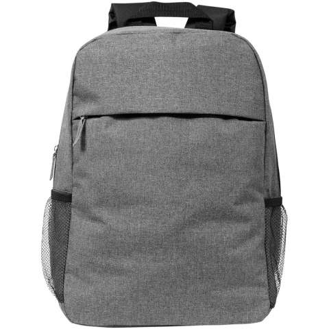 Features a large zippered main compartment with a 15" laptop sleeve and a front zippered compartment for quick access to mobile devices. Comes with convenient padded shoulder straps, grab handle and mesh water bottle pockets. There may be minor variations in the colour of the actual product due to the nature of the fabric dyes, weaves, and printing. Capacity: 18 L.